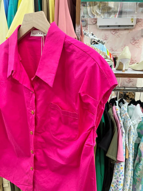 MAIKAEW Collar Botton Down Half Sleeves Tops